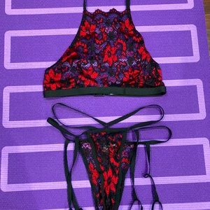 Floral 2 piece lingerie